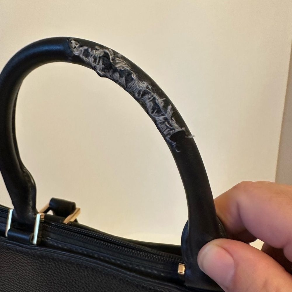 Michael Kors Black Leather Tote Bag - see photos - Picture 9 of 12